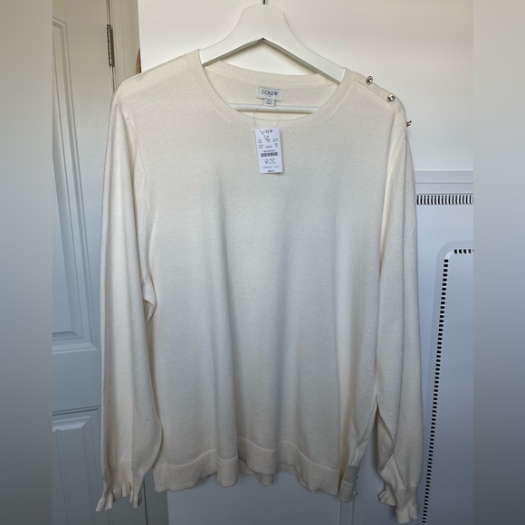 J. Crew Factory Sweaters Beautiful Cream Color Sweater Plus Size 2x